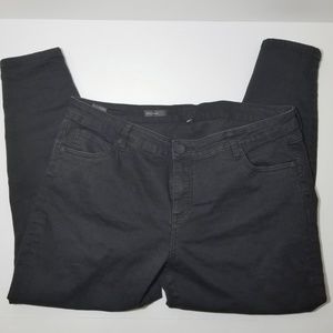 Kut From The Kloth Skinny Black Ankle Jeans - 18